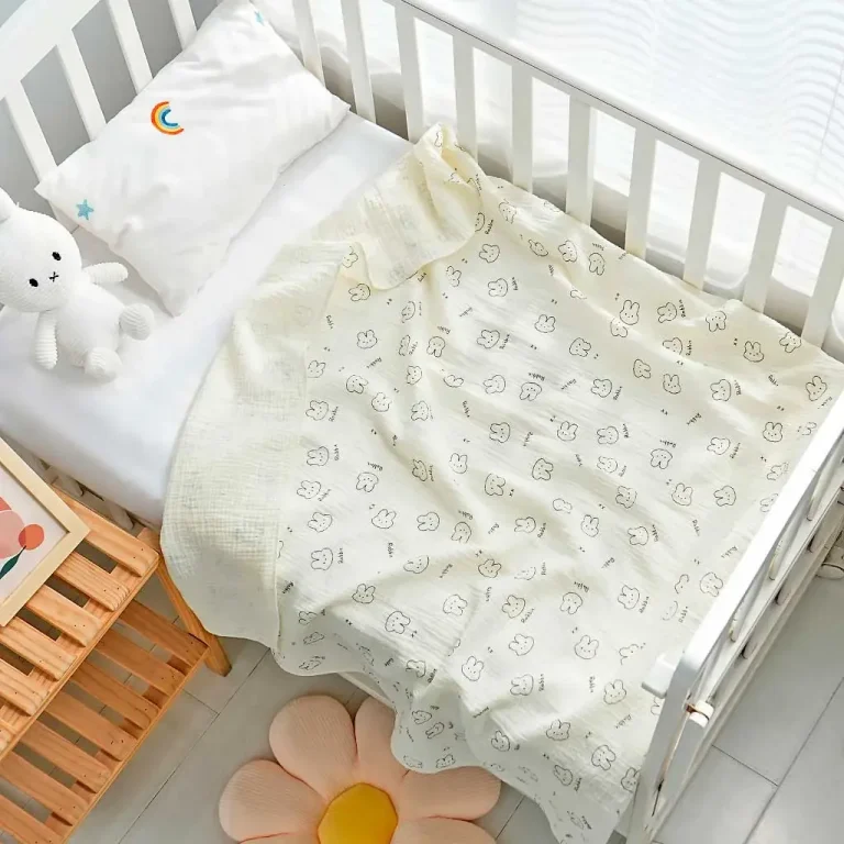 Муслиновая пеленка 100*100 см Rabbit Молочный Открытый Край