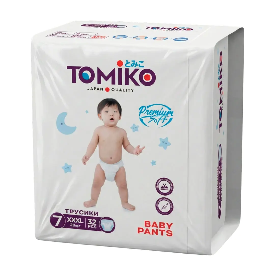 Трусики-подгузники Tomiko Premium 7 XXXL (20+ кг) 32 шт