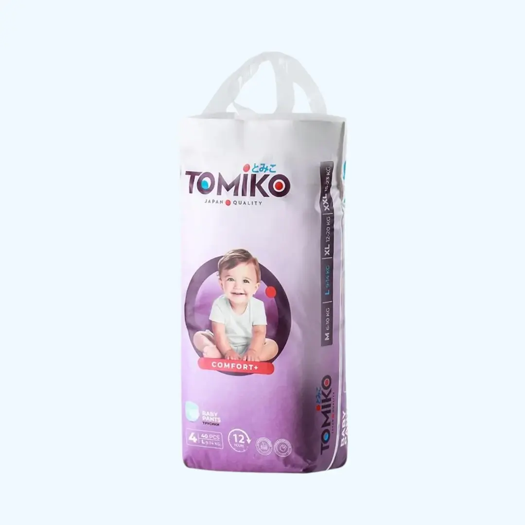 Трусики-подгузники Tomiko Comfort+ 4 L (9-14 кг) 40 шт