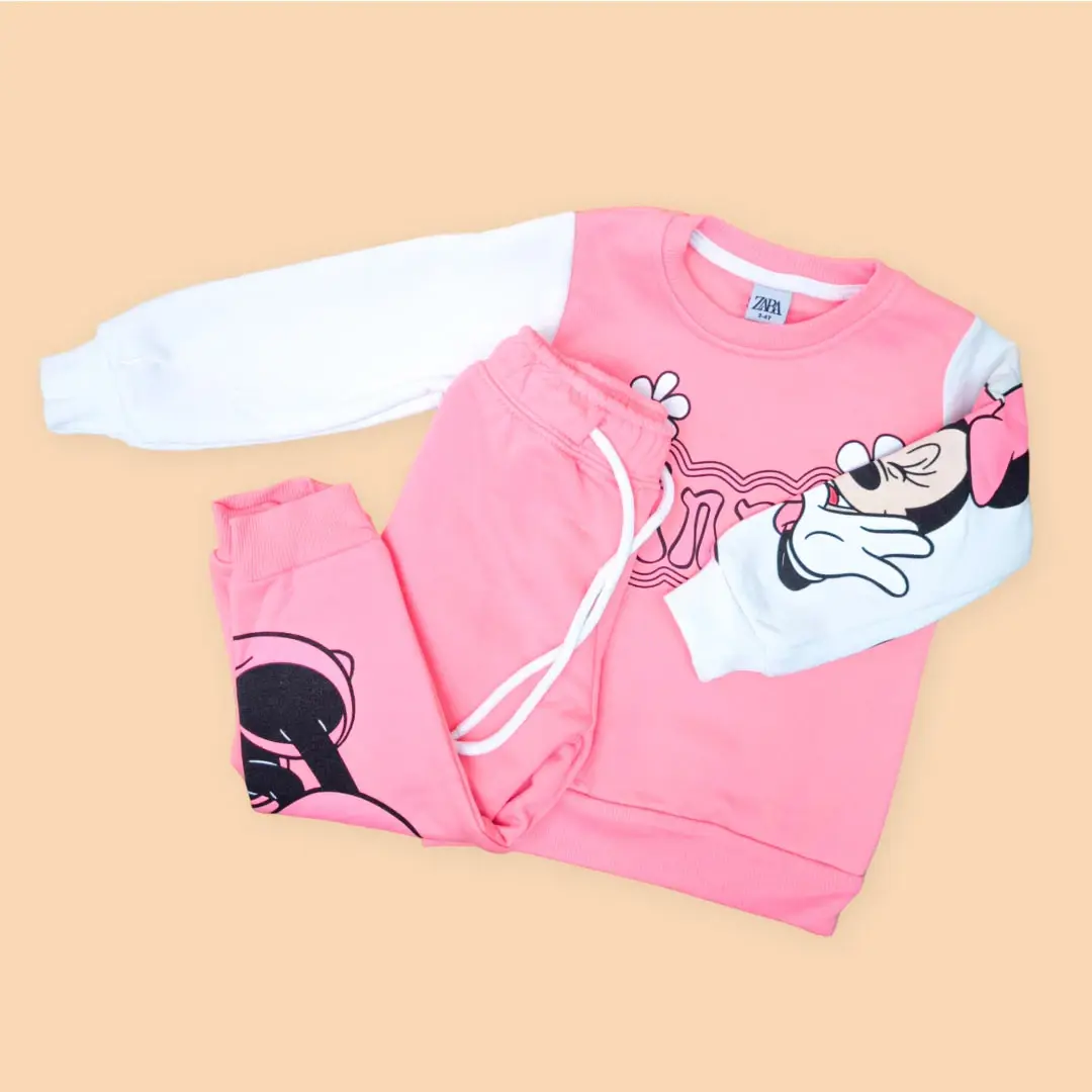 Комплект 2ка ZARA Minnie свитшот + штаны Розовый