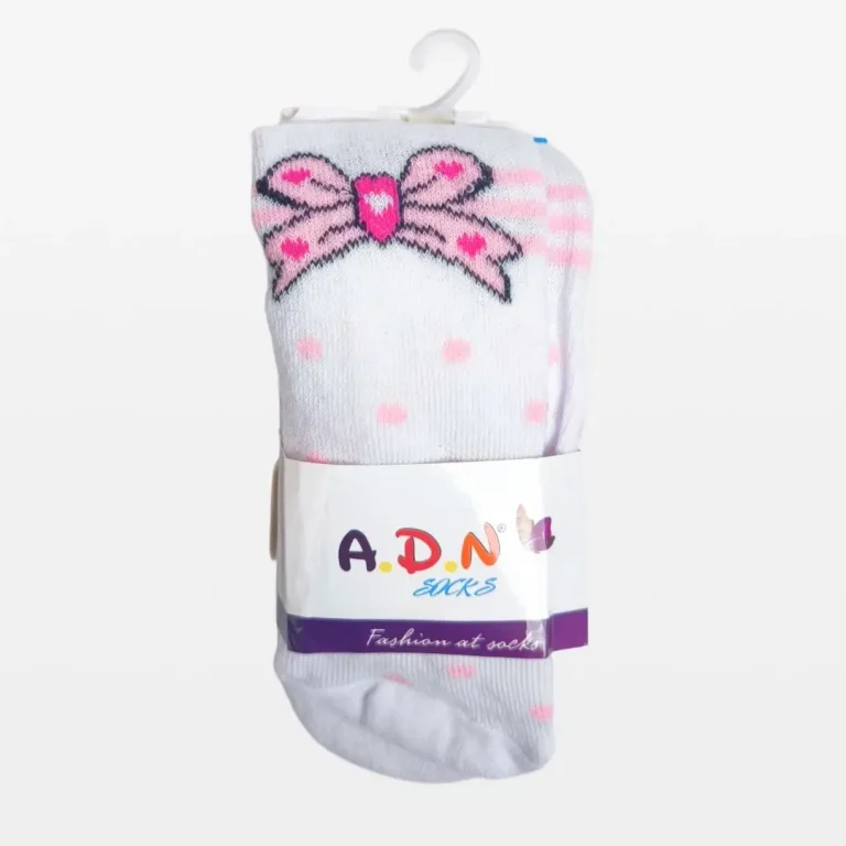 Колготки A.D.N Socks бантик с лентой Белый
