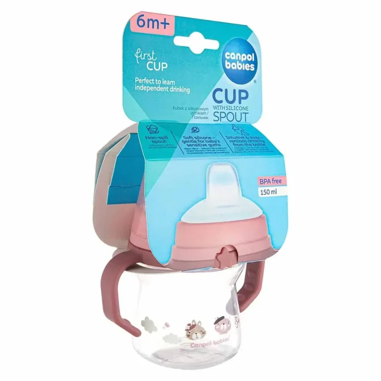 Поильник Canpol babies с силиконовым носиком FirstCup Bonjour paris 150 мл 6+ мес