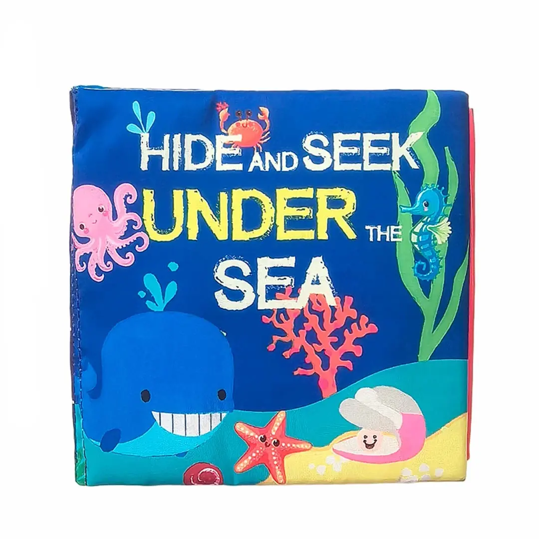 Книжка-шуршалка kidsbooks Hide and seek Under the sea Синий