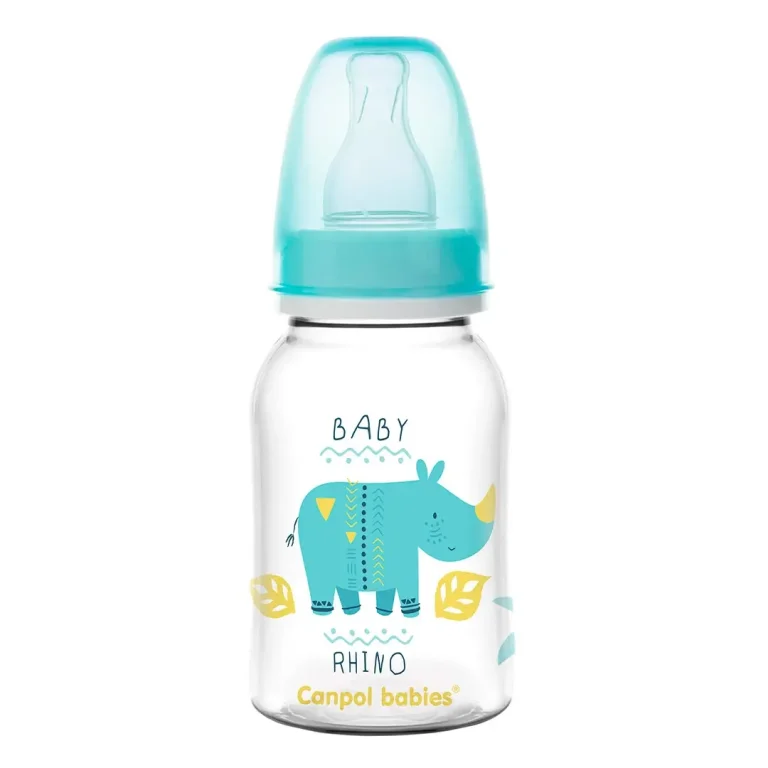 Пластиковая бутылочка Canpol Babies 120 мл 0+ мес носорог