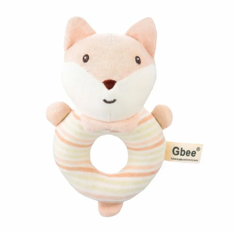 Мягкая погремушка кольцо Gbee Baby Лиса