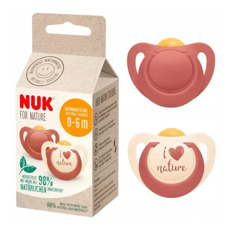 Пустышка NUK For Nature 0-6 мес 2 шт I love nature