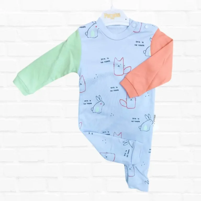 Слип Palmarius baby зайчик и кот Голубой