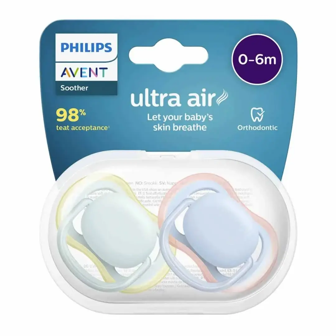 Пустышка Philips Avent Ultra Air 0-6 мес 2 шт