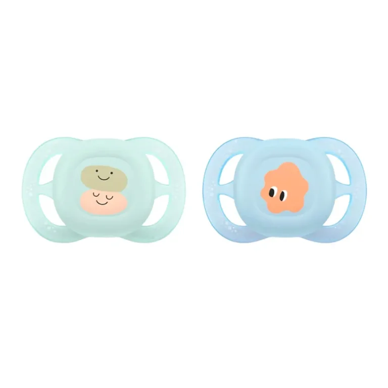 Пустышка Philips Avent Ultrastart Смайлики Клякса 0-2 мес 2 шт
