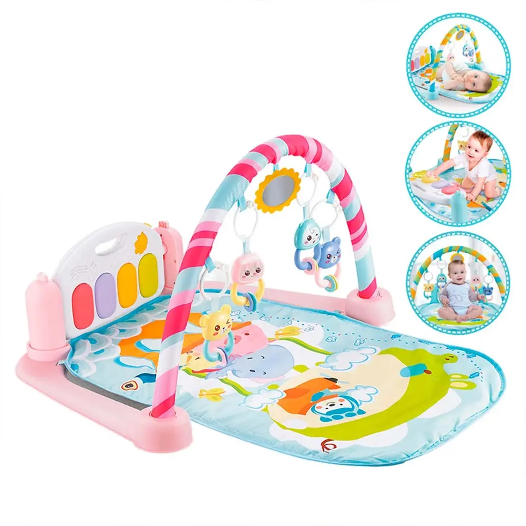 Развивающий коврик Babys piano gym mat Розовый