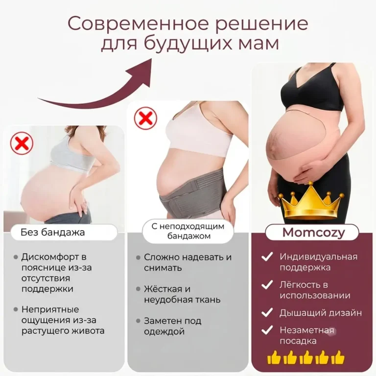 Бандаж для беременных Momcozy Maternity Belt размер L бежевый