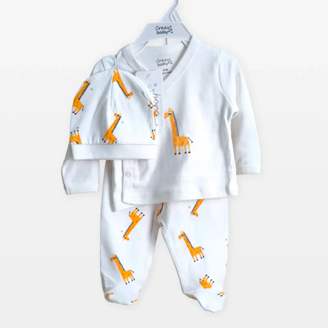 Комплект 3ка Crazy Baby Жирафики