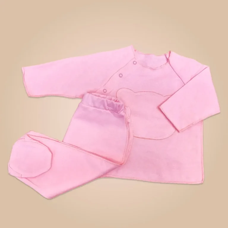 Комплект 2ка flexi кофта + ползунки мишка Розовый