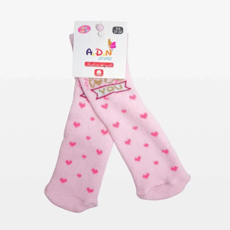Носки A.D.N Socks В розовое сердечко Розовый