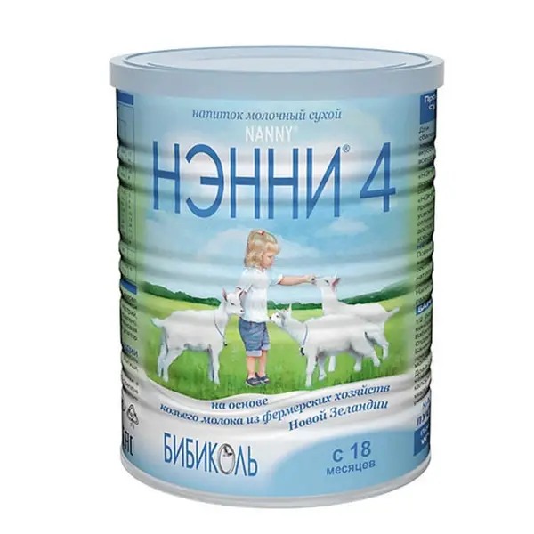 Молочный напиток Нэнни 4 на основе козьего молока 400 гр. 18+ мес.