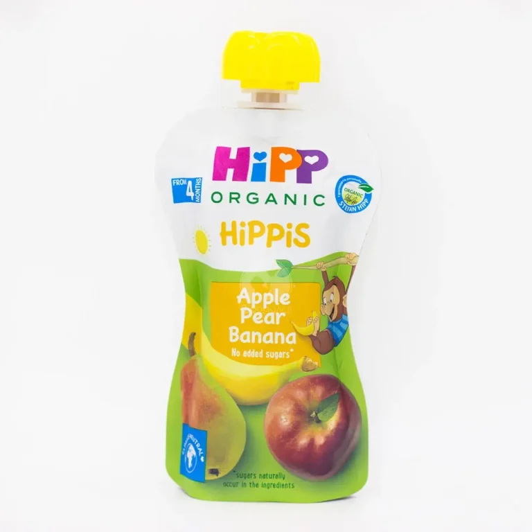 Пюре Hipp Груша, банан, яблоко 100 гр. пауч 4+ мес.