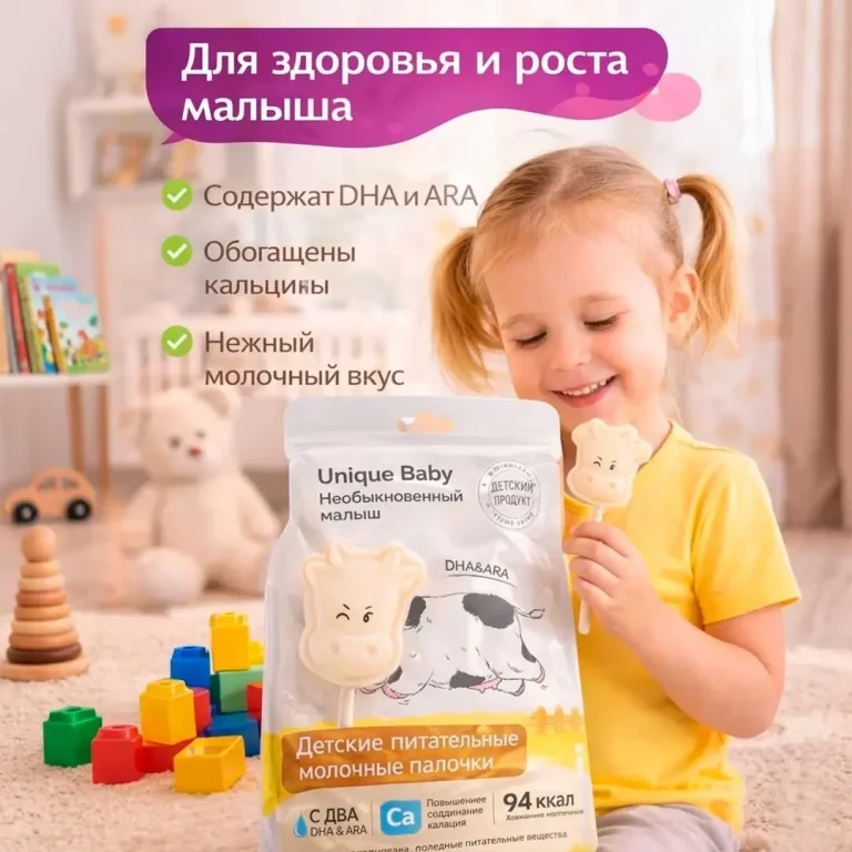 Молочные леденцы Unique Baby 12+ мес 6 гр 1шт