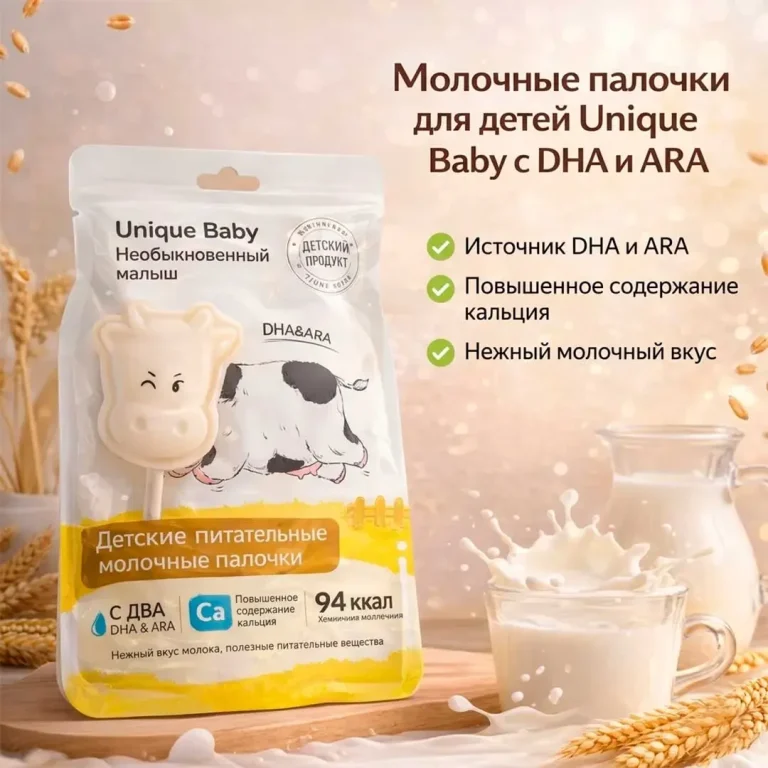 Молочные леденцы Unique Baby 12+ мес 6 гр 1шт