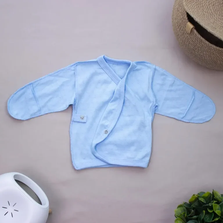 Распашонка Nika kids однотонная Голубая