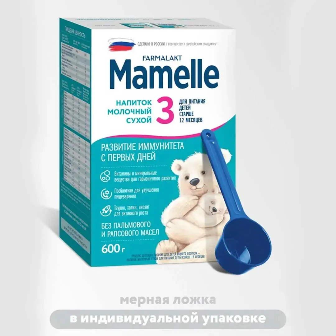 Сухой молочный напиток Mamelle 3 600 гр 12+мес