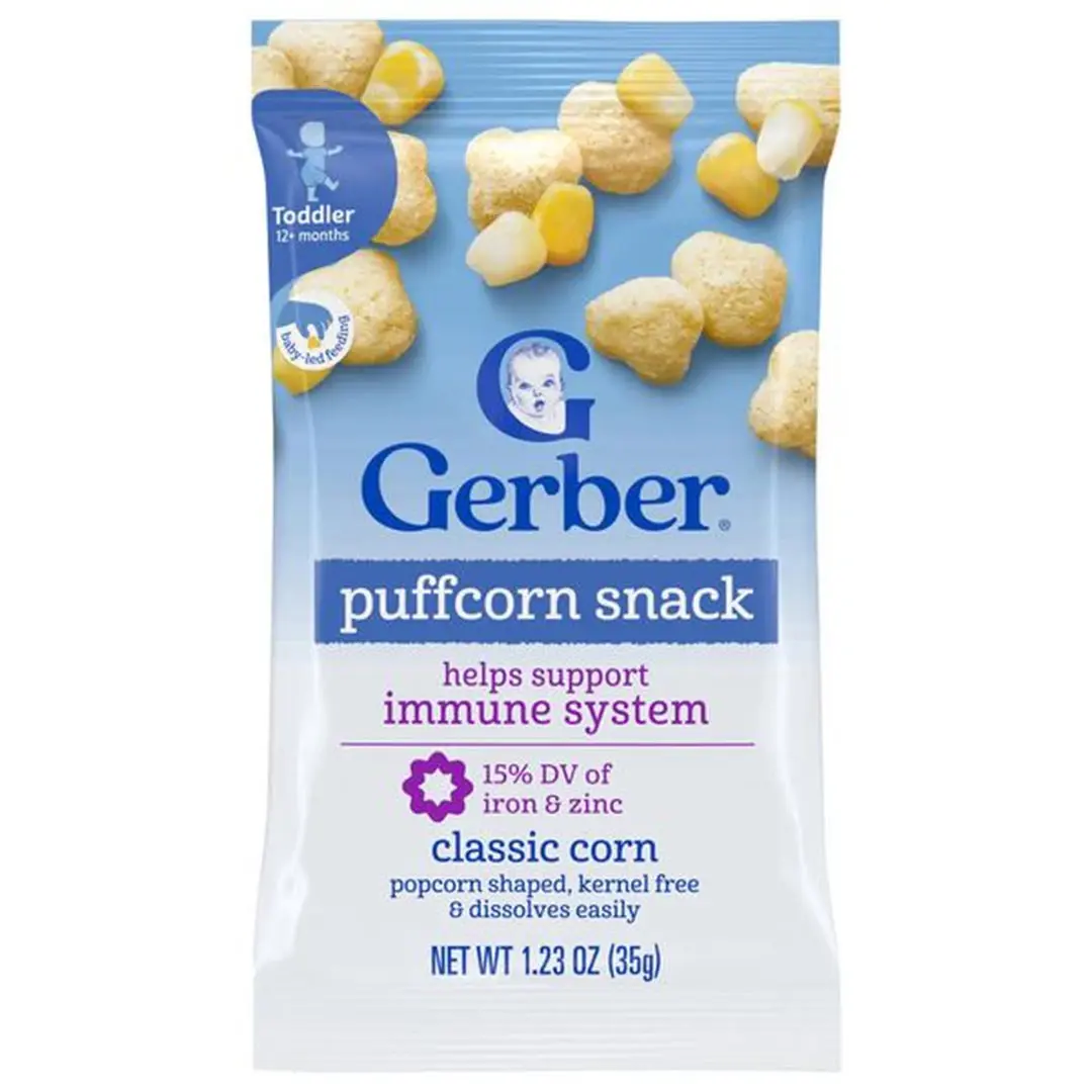 Снеки Gerber Puffs Corn 12+ мес 35 гр