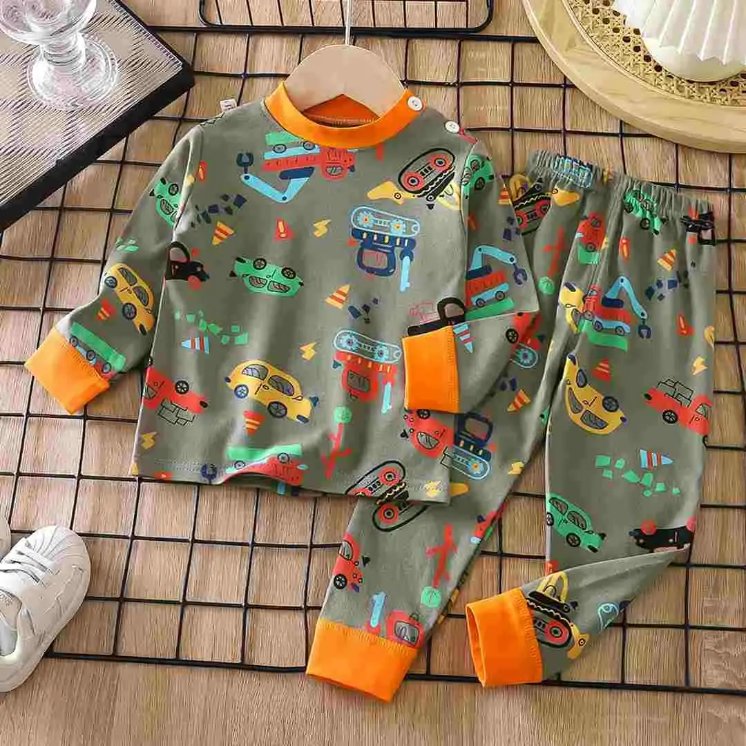Детская пижама Babys Транспорт Серый