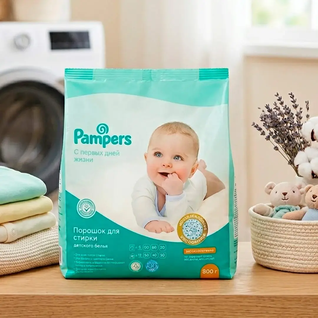 Порошок для стирки детского белья Pampers 800 гр