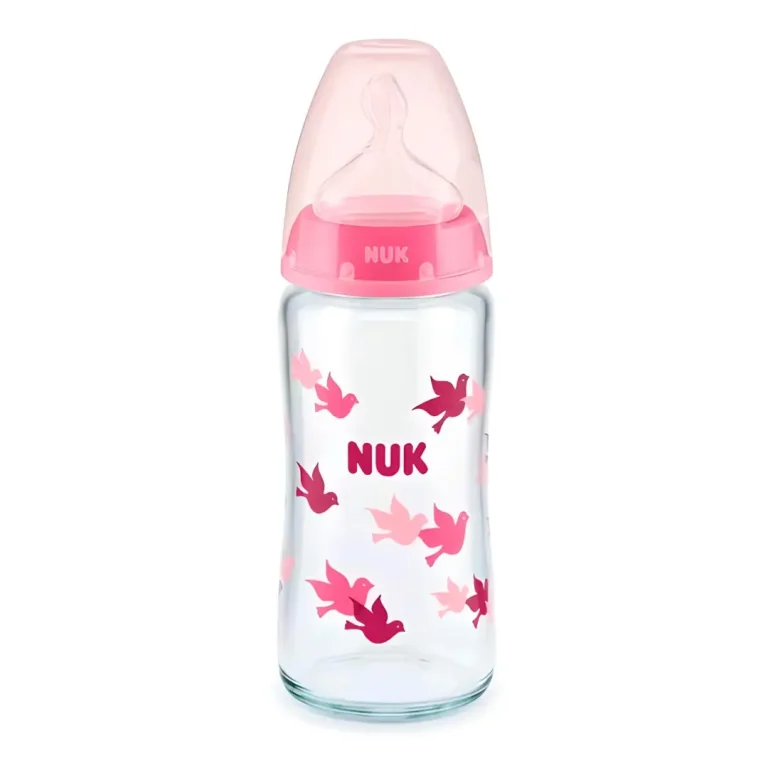 NUK Стеклянная бутылочка First Choice+ 240 мл 0-6 мес Птички