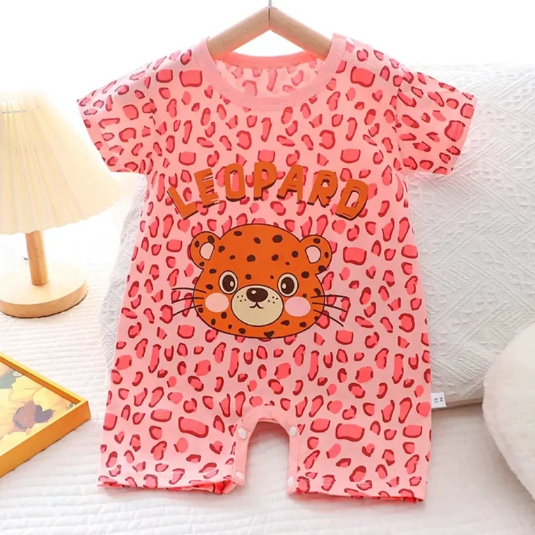 Ромпер Kiss bee Leopard Розовый