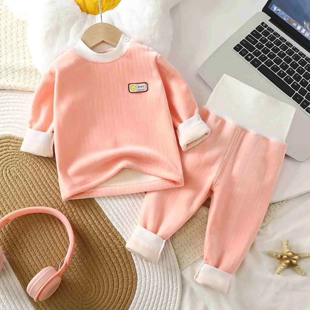 Комплект 2ка Babys утепленный Мишка Розовый