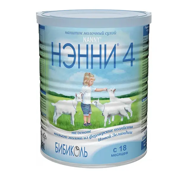 Молочный смесь Нэнни 4 на основе козьего молока 800 гр. 18+ мес.