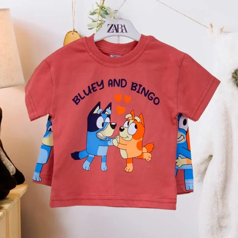 Комплект 2ка ZARA Bluey and bingo футболка + шорты Оранжевый