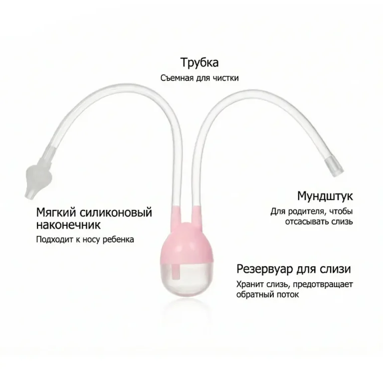 Назальный аспиратор XUNYI с мягким наконечником с пинцетом Желтый