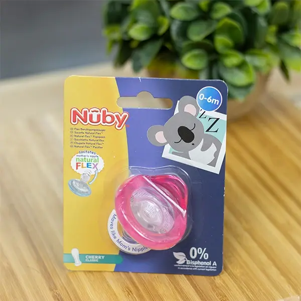 Силиконовая пустышка Nuby Cherry Classic, 0-6 мес.