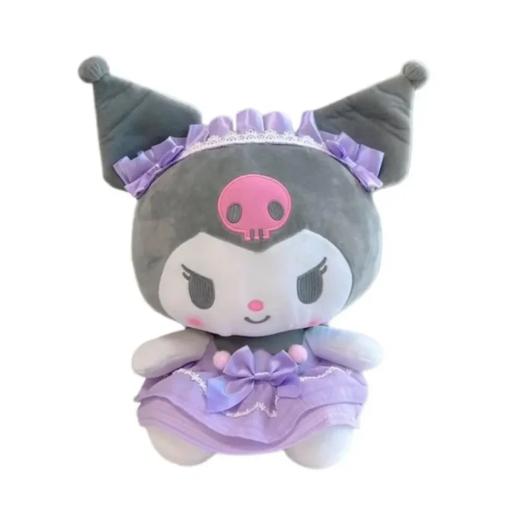 Игрушка мягкая Мульти-пульти Kuromi San RIO Куроми Сиреневое платье бант с ободком
