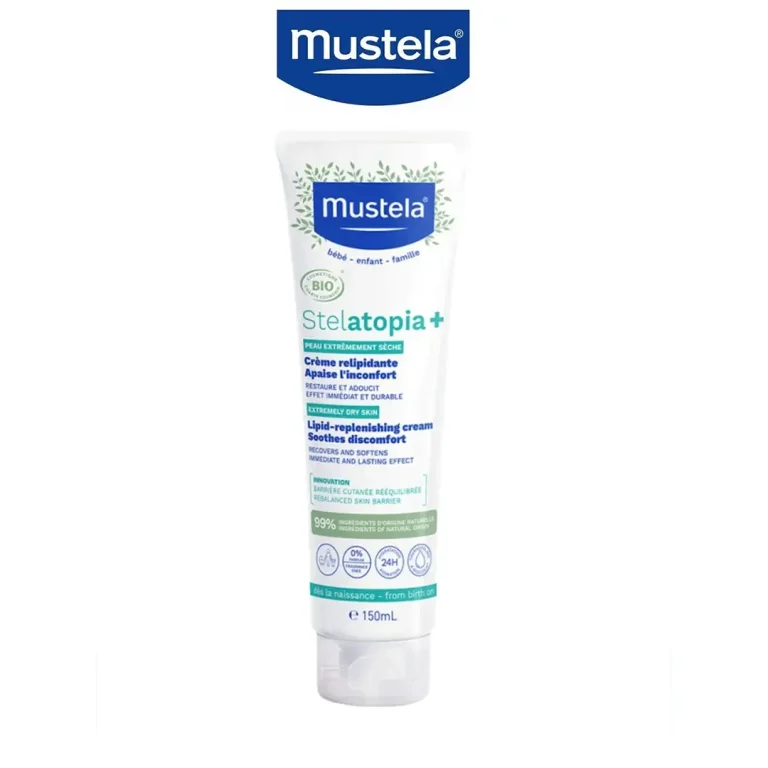 Крем Mustela Stelatopia+ Липидовосстанавливающий крем для детей 150 мл