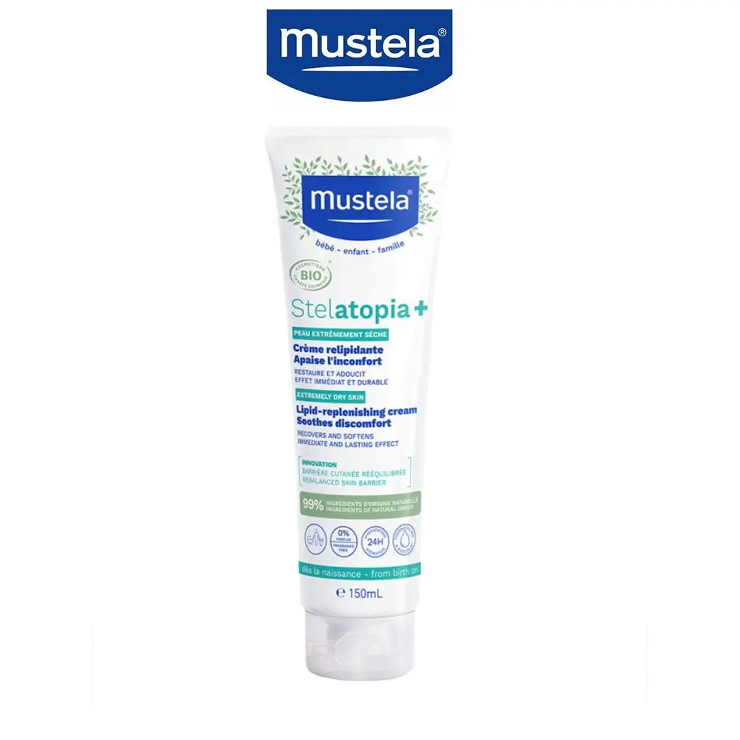Крем Mustela Stelatopia+ Липидовосстанавливающий крем для детей 150 мл