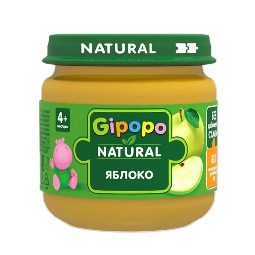 Пюре GIPOРО Яблоко 80 гр 4+ мес