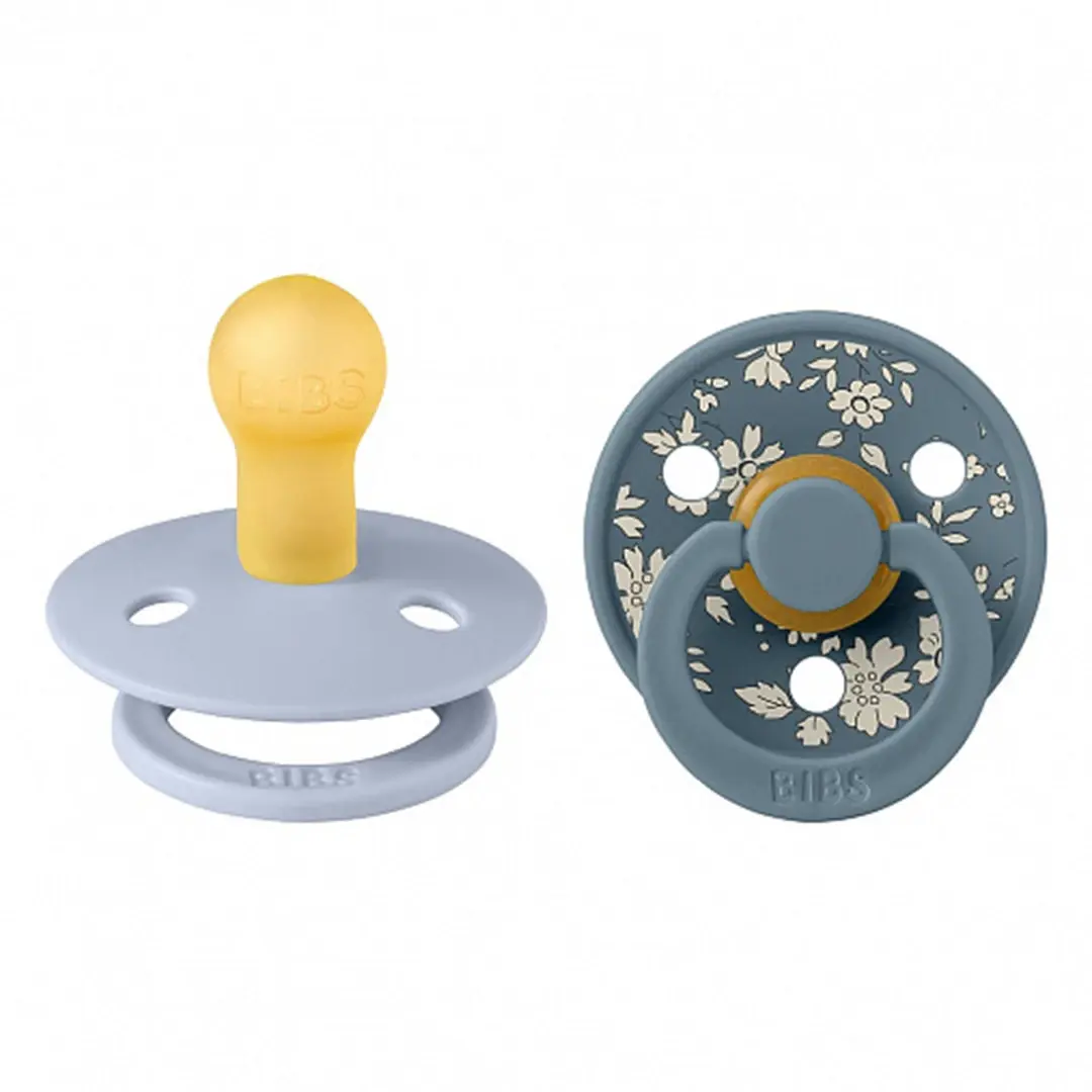 Набор пустышек латексных BIBS Liberty Colour 2 шт Capel Dusty Blue 0+ мес