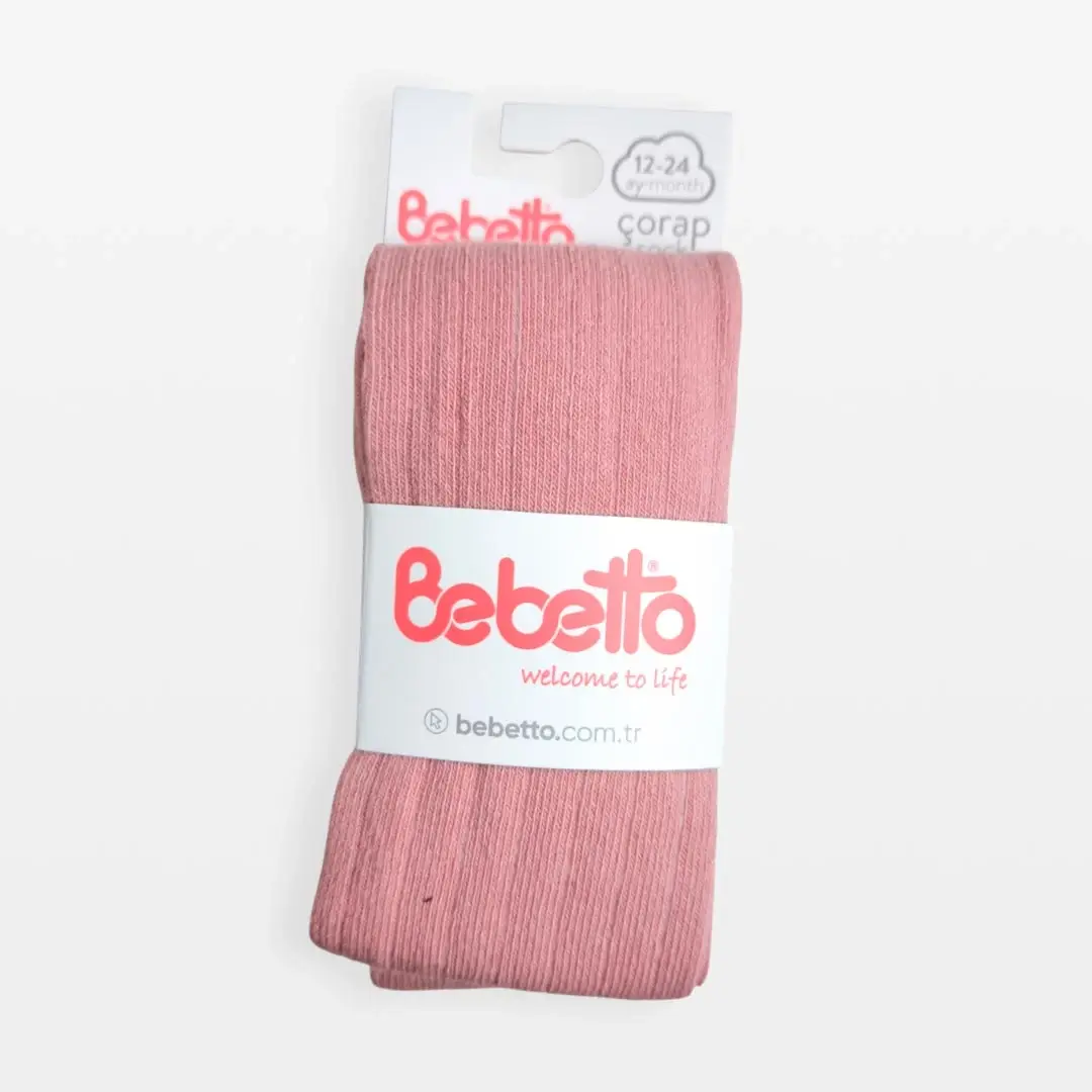 Колготки Bebetto в полоску Темно-розовый