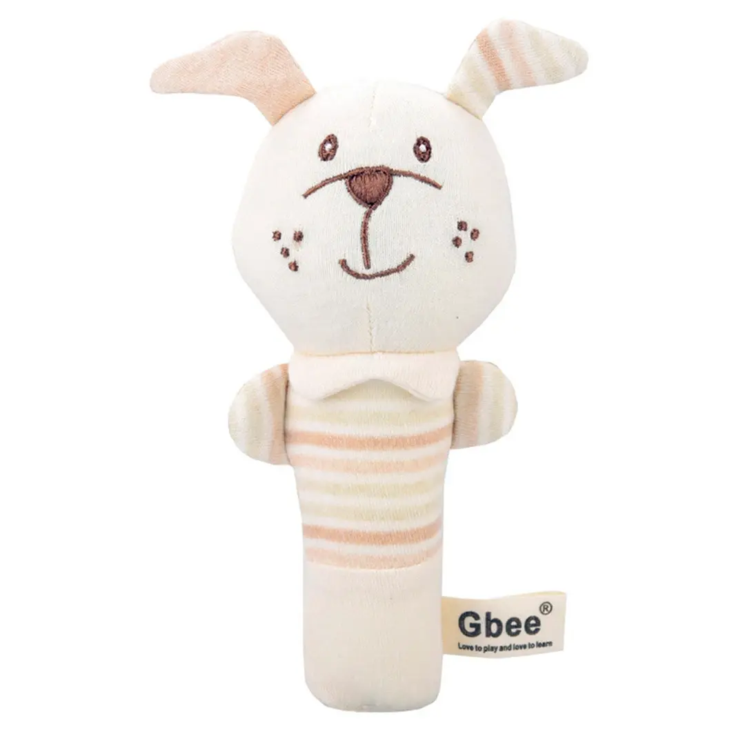Мягкая погремушка палочка Gbee Baby Щенок