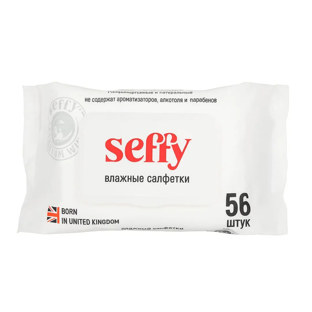 Влажные салфетки Seffy 56 шт