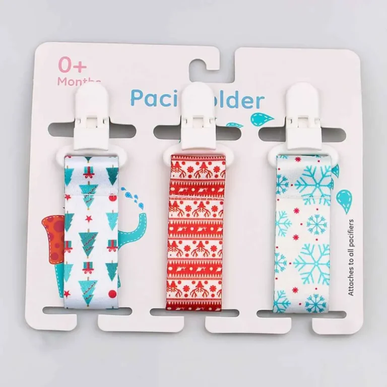 Комплект держателей на прищепке Paci Holder Новый год 3 шт