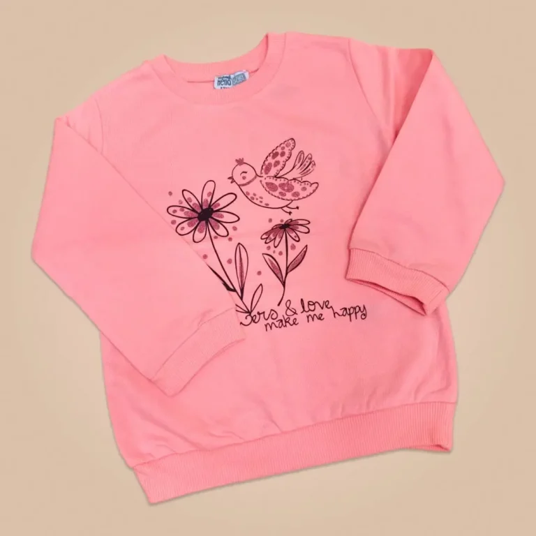 Свитшот Hello Baby Flowers & Love make me happy