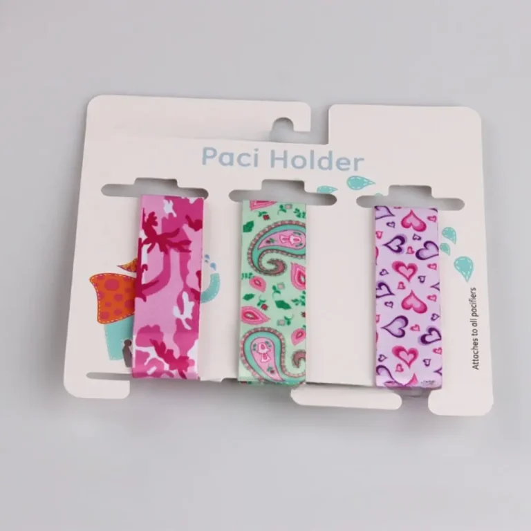 Комплект держателей на прищепке Paci Holder Клякса, Узор, Сердце 3 шт