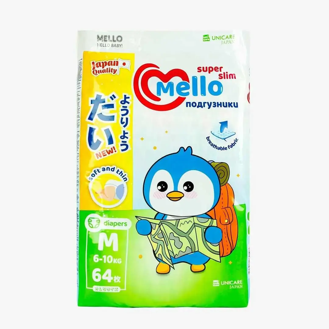 Подгузники Mello Super slim 64 шт