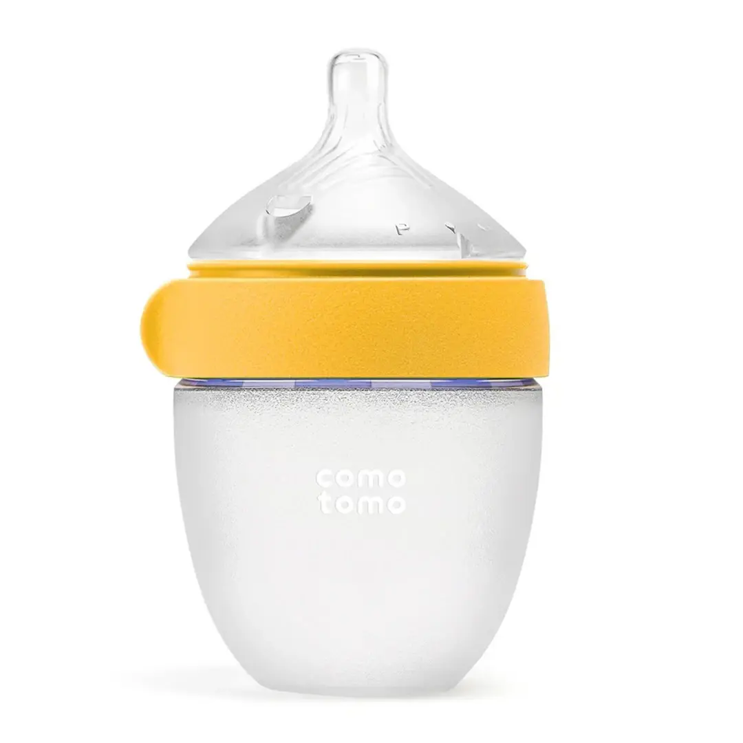 Силиконовая бутылочка Como Tomo 150 мл с 0-3 мес Желтый