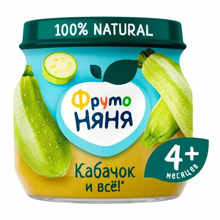 Пюре ФрутоНяня кабачок 80г 4+ мес