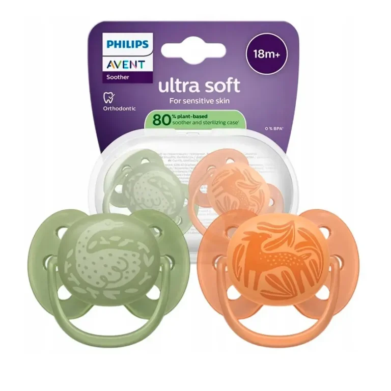 Пустышка Philips Avent Ultra Soft Животные SCF093/06 18+ мес 2 шт
