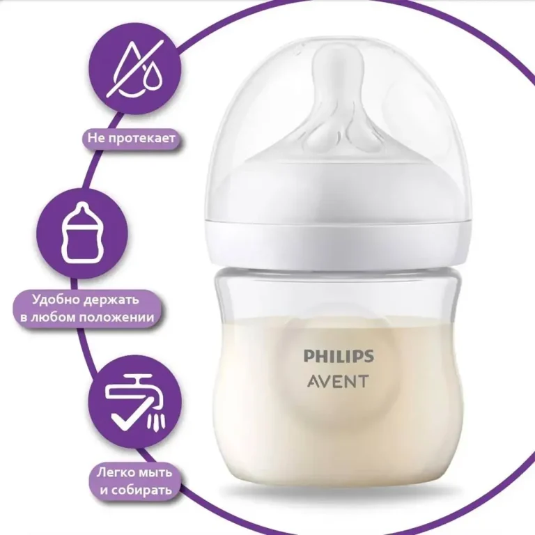 Пластиковая бутылочка Philips Avent Natural Response 125 мл. 0+ мес 2 шт SCY900/02